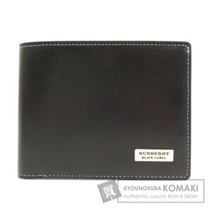 Burberry Black Label Bifold Wallet Calfskin
